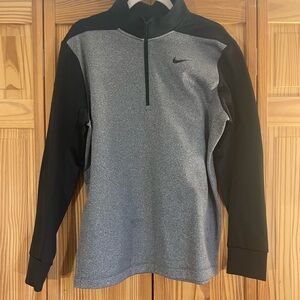 Nike Dri-FIT Black and Grey Performance Pullover